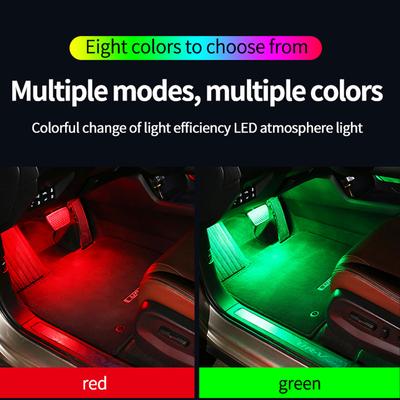 Car Ambient Mood Foot Light APP Remote Control USB/Cig LED Car Backlight Atmosphere Light Lighter Lamp Strips Auto Accessories