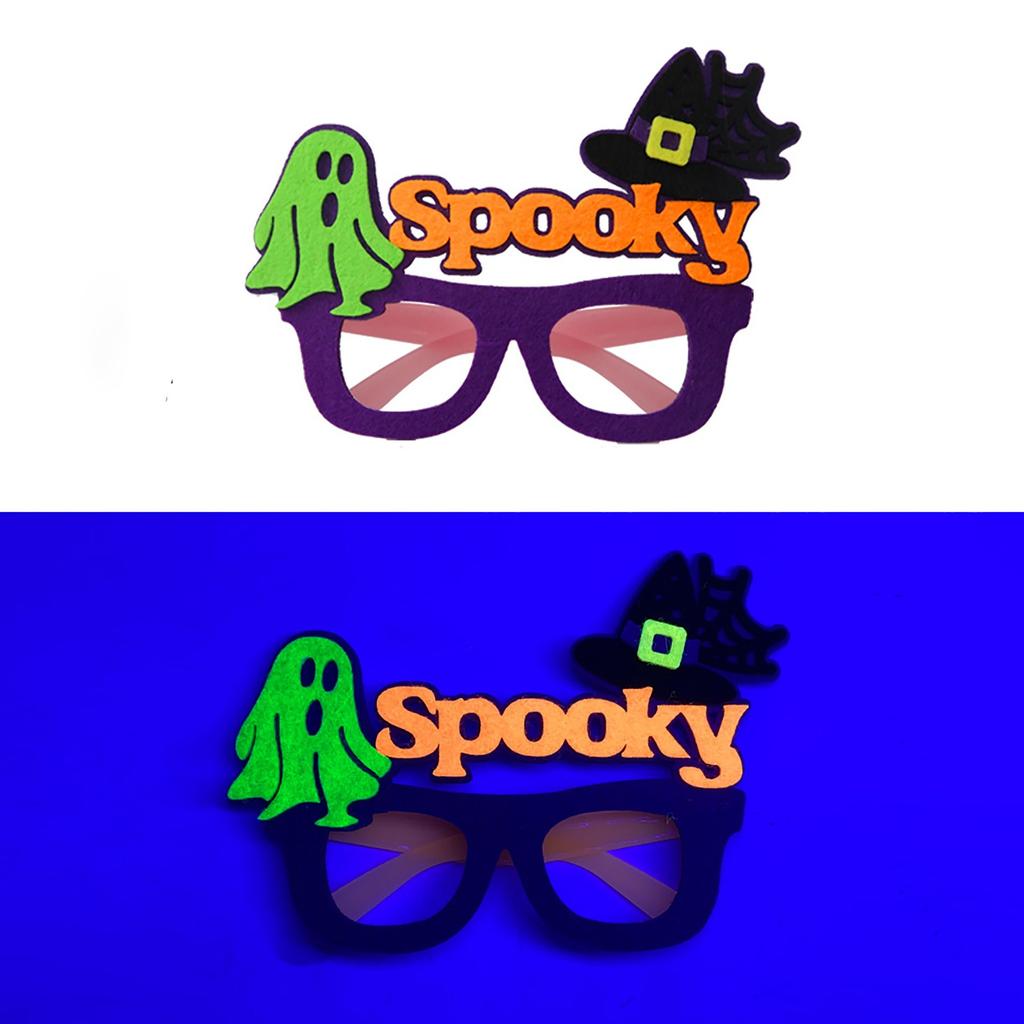 Fluorescent Halloween Glasses For Glow The Dark Spider Party Accessories Fit Lightweight For Halloween Photoshoots And Festive Celebrations