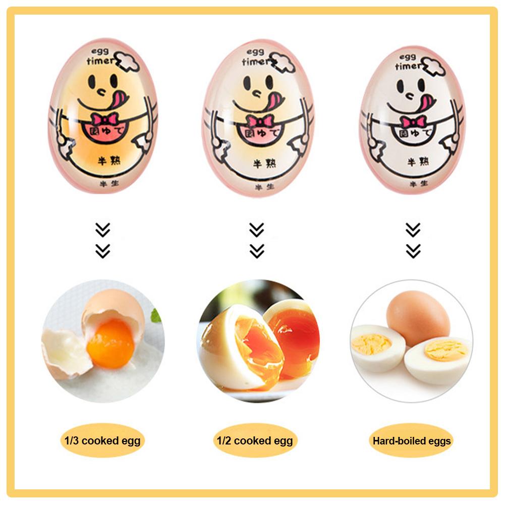 Egg Timer Resin Boiled Egg Cooker Color Changing Cooking Temperature Observer Kitchen Tool Eco-Friendly Resin Red Eggs Timer New