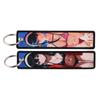 Portachiavi Ricamato Anime Giapponese per Portachiavi di Motociclette Portachiavi Etichetta Chiave Portachiavi Accessori Moda Chaveiro