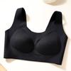 Women Seamless Breathable Thin Wireless Push Up Vest Style Plus Size Daily Bra