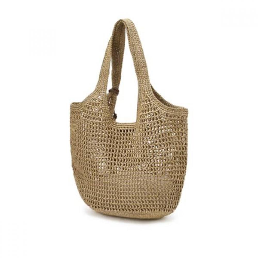 Daks Beige Raffia Twist Mesh ShouLder Bag L Dcba6e580i2