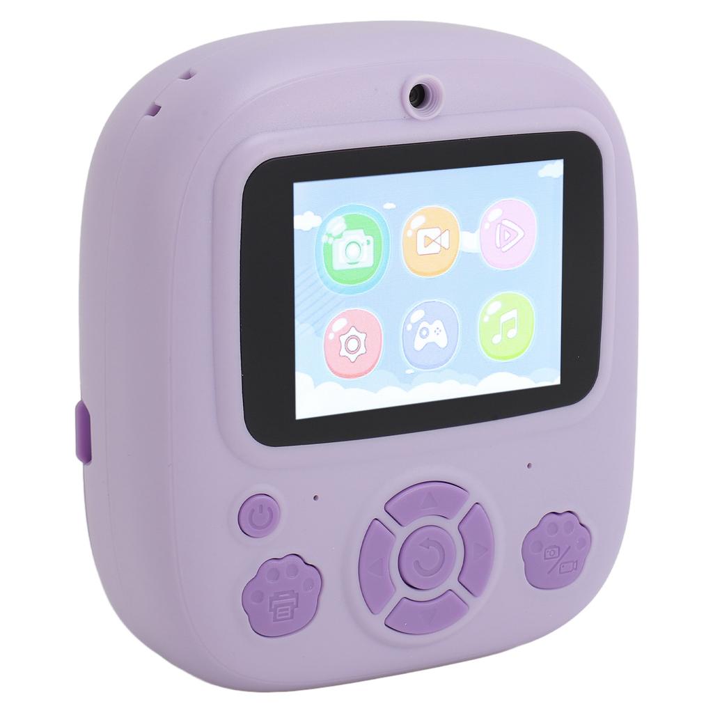 Instant Print Camera for Kids 2.4 Inch IPS HD Screen 1080P Dual Lens 8X Digital Zoom Autofocus