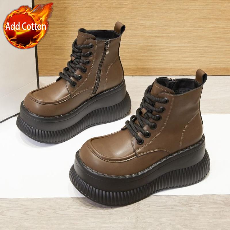 Fashion Booties Autumn Winter Round Toe Waterproof Pu On Promotion Women's Ankle Boots Fashion 2025 Chic and Elegant Female Short Shoes
