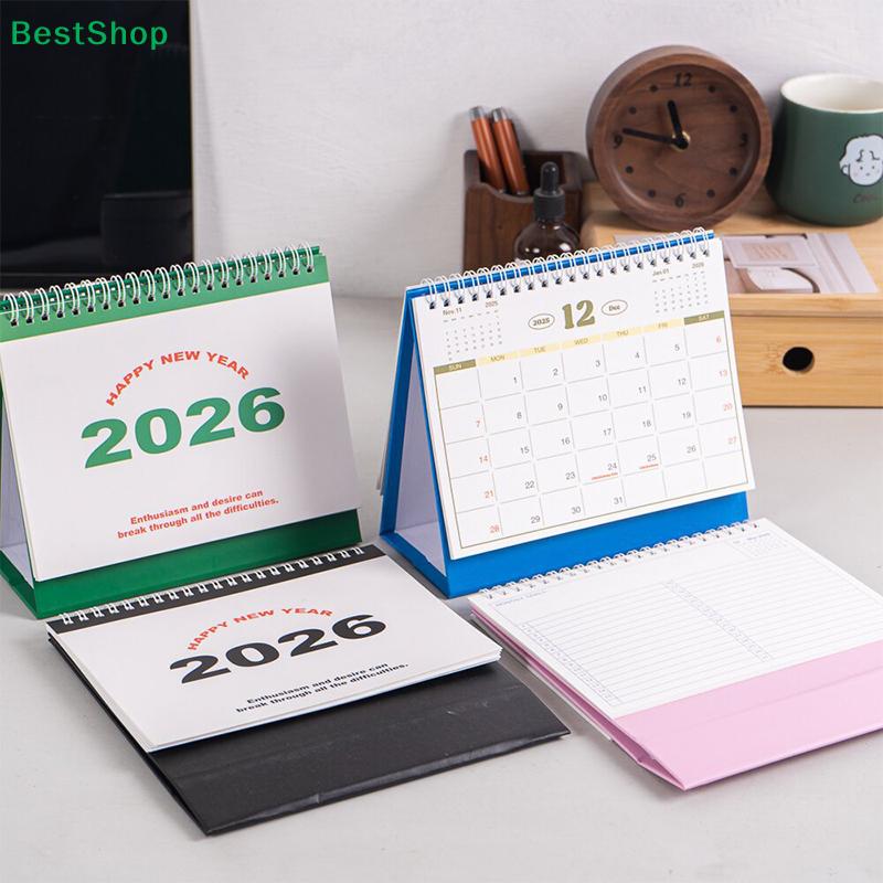 2026 Calendar Simple Book Monthly Daily Planner Scheduler Time Management Home Office Desktop Decoration Standing Calendar