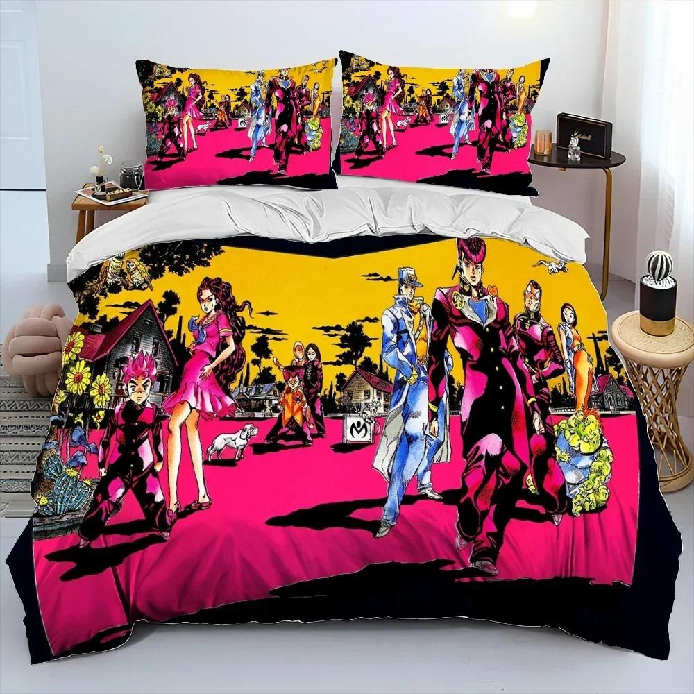 Anime jojo's Bizarre Adventure 3D NEW Duvet Cover Pillowcase Bedding Set Adult Boy Girl Bedroom Decoration Single Double Large