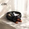 Einzigartige Einweihungsgeschenke 3D-gedruckte Dackel-Aufbewahrungsschale, Harz-Hundeform-Schreibtisch-Organizer für Schlüssel Schmuck, Dekorative Schale für Kleinkram, Niedlich