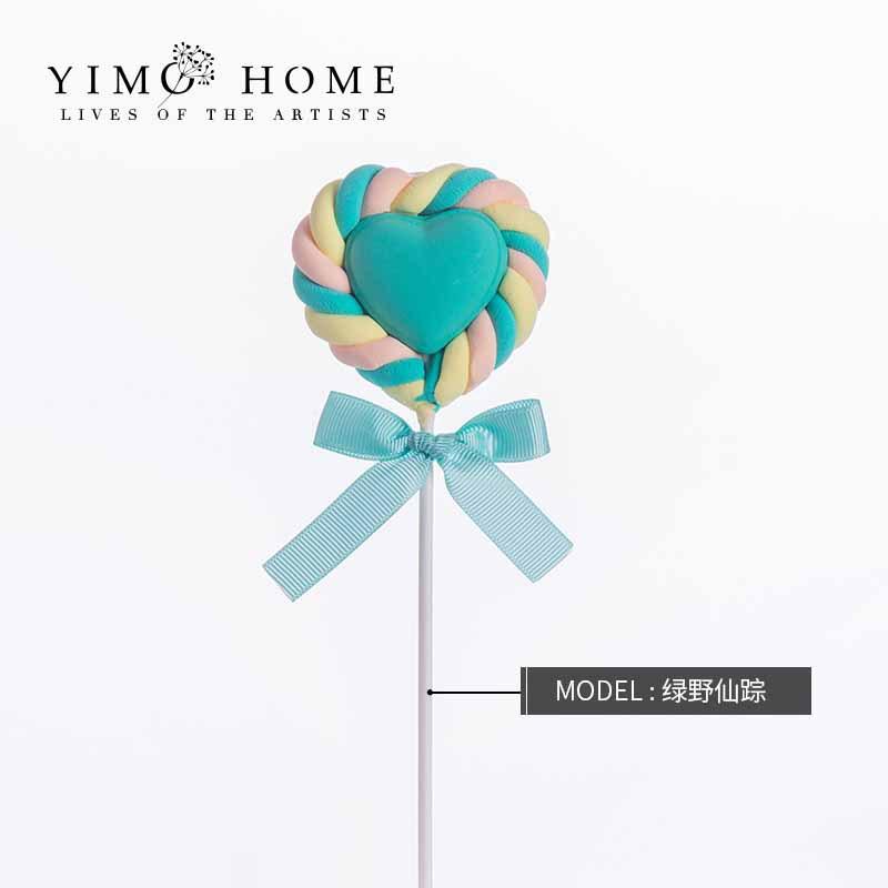 

Simulation Love Cotton Lollipop fake candy Sweet Cake Table Shop Window Decoration Candy Model Shooting Props Party Decor