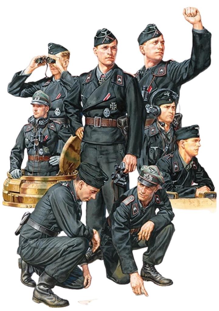 Tamiya Military Miniature Series 354 German Wehrmacht Tank Crew Set Plastic Model 35354 1/35 No.