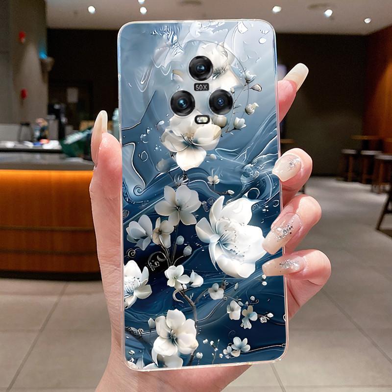 Case For Honor Magic 5 Pro Phone Case Luxury Fashion Butterfly Flowers Clear Silicone TPU Soft Casing for Honor Magic5 Pro Cover