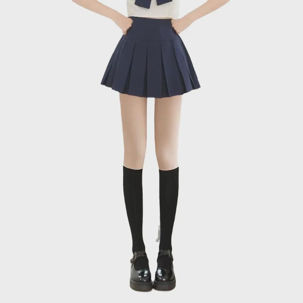 Damen Faux Oberschenkelhohe Gespleißte Strumpfhose - Einteiliger JK-Stil, Frühling/Herbst Dünne Overknee-Strümpfe