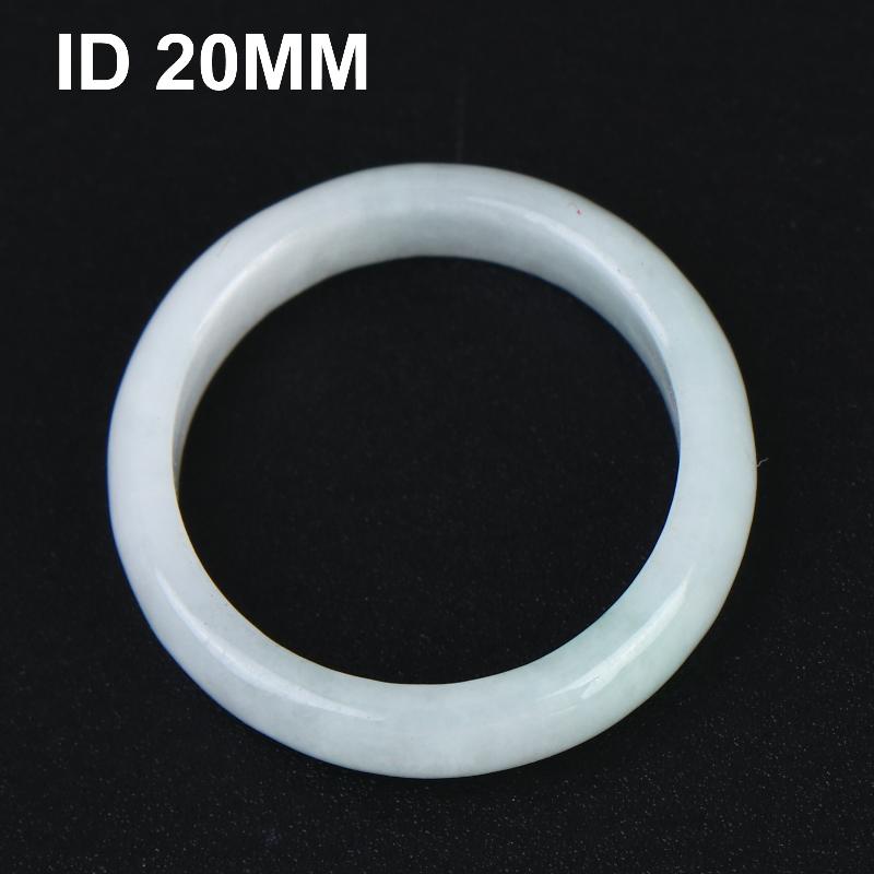 1 Pcs A Grade Jadeite Ring For Men And Women White Ice Type Finger Ring Simple Style Unisex Ring