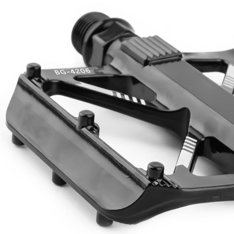 Mountain Bicycles Pedals Flat Pedals Bike Footboards Platform Nonslip Pedals 9/16" Nonslip Wide Platform Bicycles Pedals