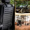 Car Seat Organizer Multifunctional Adjustable Tactical Seat Back Mesh Organizer Tactical Molle Panel Car Interior Accessories