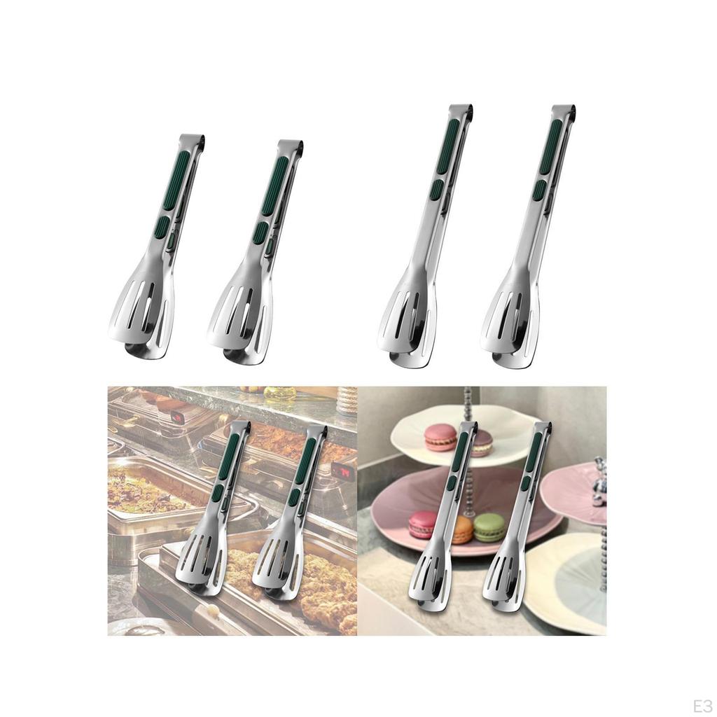 2 Pieces Food Clip Barbecue Tongs Multifunction Lightweight Heavy Duty Cooking Utensils Snack Clips