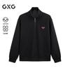 GXG Men's Stand-Collar Half-Placket Sweatshirt