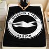 1PC Brighton Print Flannel Blanket, High quality All Seasons, Home Decor, Warmth and Comfort, Perfect for Christmas Gifts