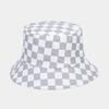 Neue Mode Karierter Bob Hut Fischerhut Damen Herren Wendbar Reise Strand Angeln Kappe Streetwear Hip Hop Hüte