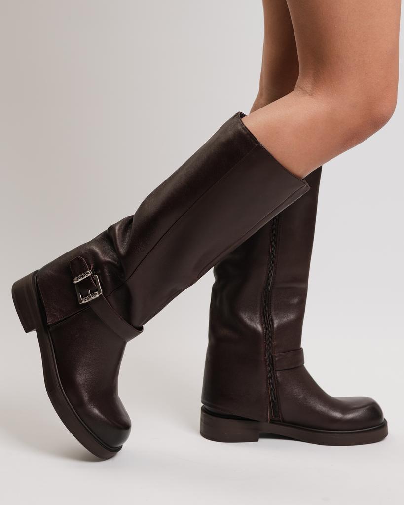 Demi-season Boots Berkonty 5292100 37 Burgundy Leather