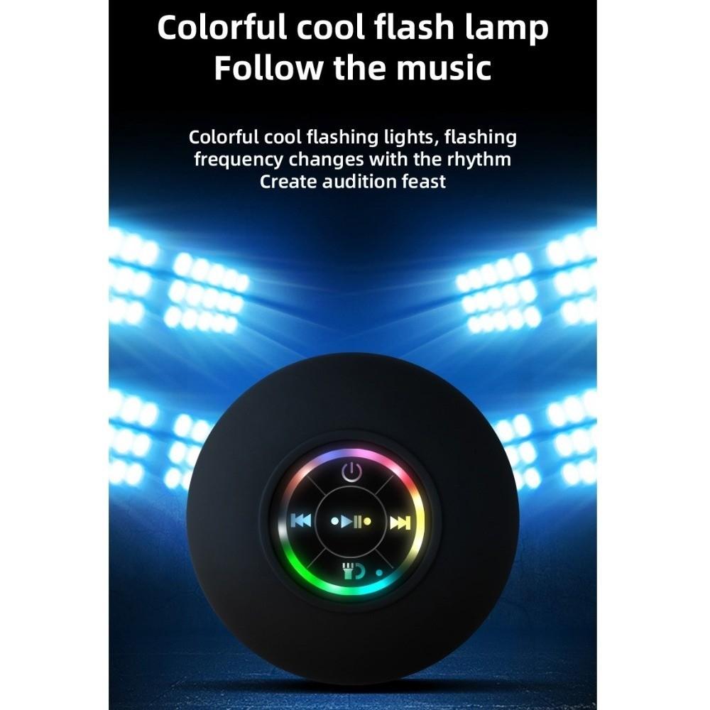 Portable Shower Subwoofer with Suction Cup Waterproof Handsfree Loudspeaker  For Bathroom