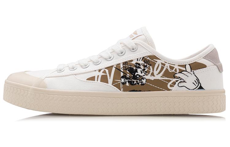 Li Ning Wave Lightweight And Breathable Low top Casual Skate Shoes Men s Incense Apricot AGCQ079-3 41