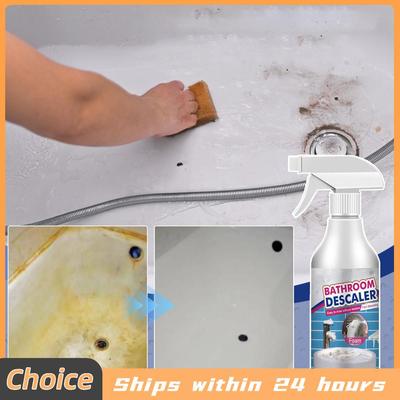 Bathroom Descaler Foam Cleaner All Purpose Cleaning Liquid Powerful Stubborn Stains Cleaner Versatile Rinse Cleaning Foam Spray