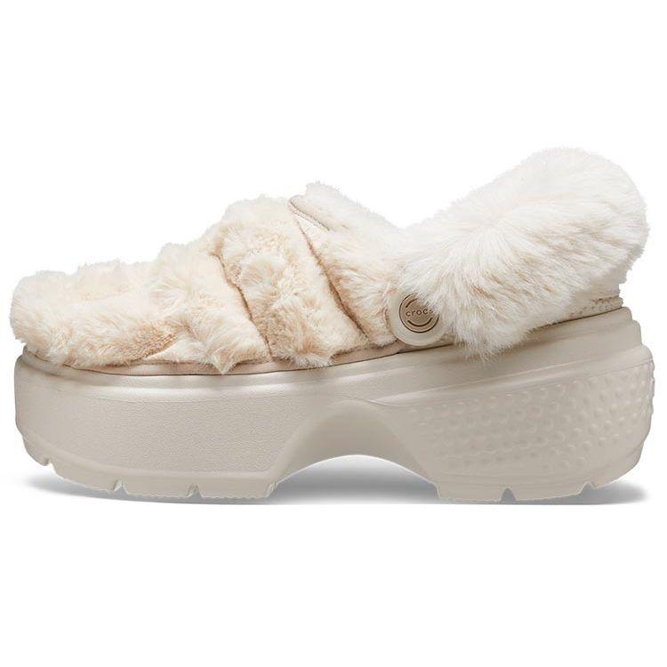 Crocs EVA Snow House Plush Comfortable Warm Clogs Women Footwear Cement-Gray 208938-160