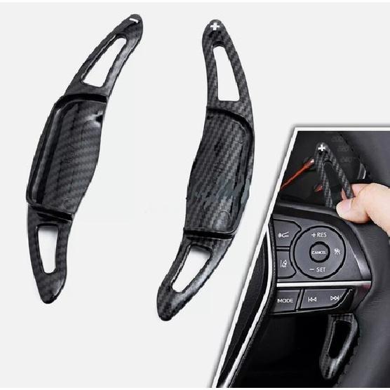 Carbon Fiber ABS Steering Wheel Paddle Shifter Extension For Toyota Camry 2018+