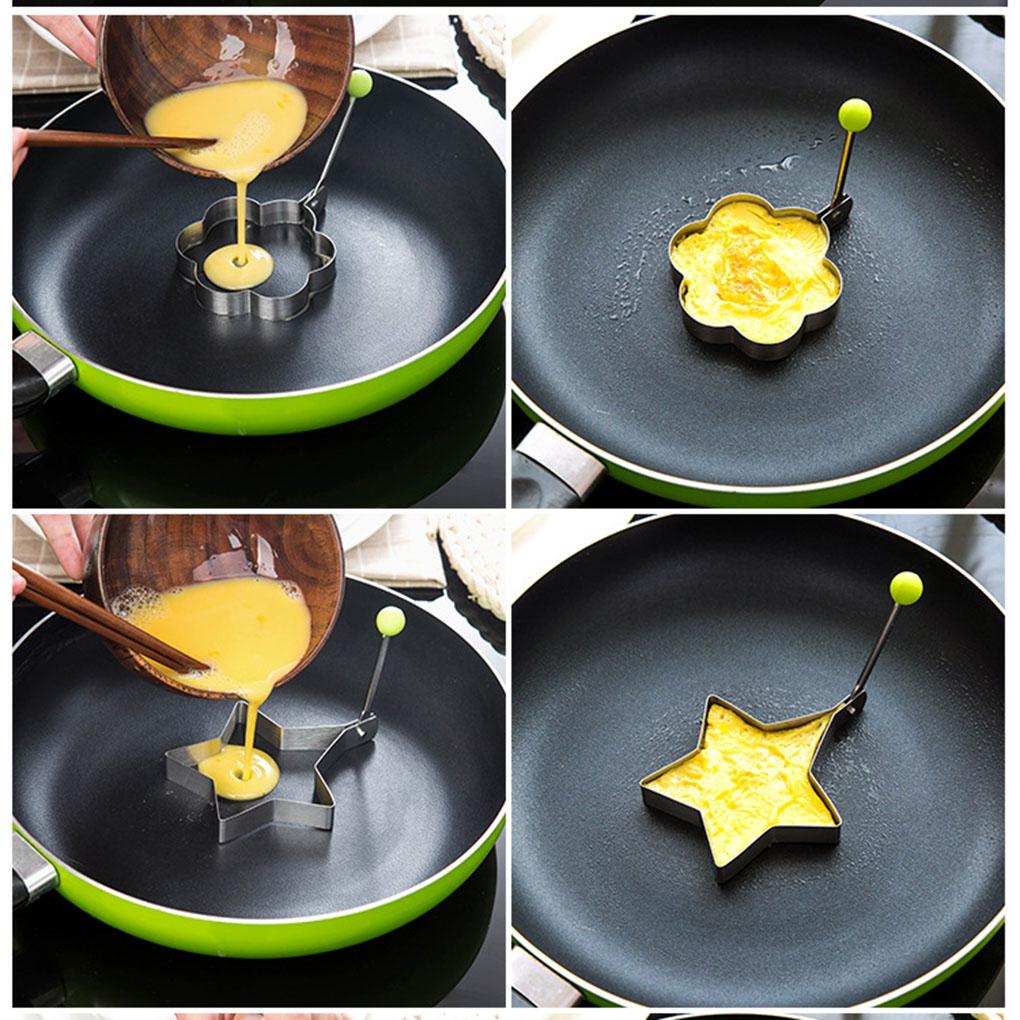 Stainless Steel Pancake Mould Heat Resistance Cooking Fried Egg Ring Waterproof Prototyping Bento Kitchen Gadget