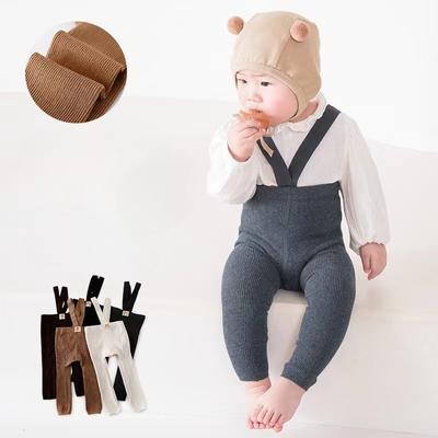 Baby Suspender Pantyhose Spring Autumn Newborn Girls Boys Tights Kids Clothes High Waist Bandage Cross Straped Leggings