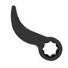 Pry Bar Wrench Adapter CR V Steel Heavy Duty Portable 38in Crowbar Adapter Head Tool