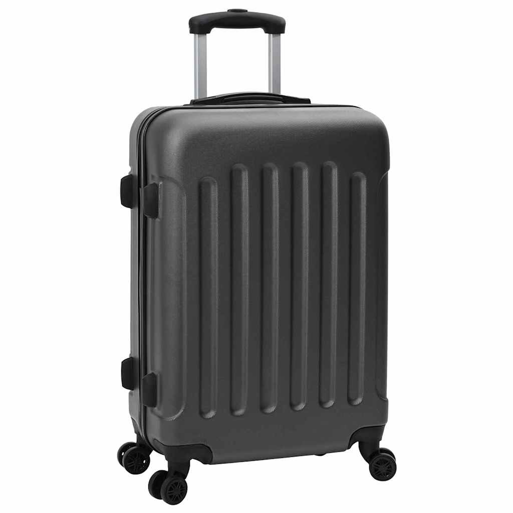 Suitcase Set 3 pcs Dark Grey 50 x 31 x 78 cm ABS Plastic