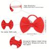High qualityMorandi 10/20/40/80pcs Hair Bands, Simple Fashion Solid Color Bow Hair Ties for Girls, Polyester Fiber Woven Hair Accessories for Festive