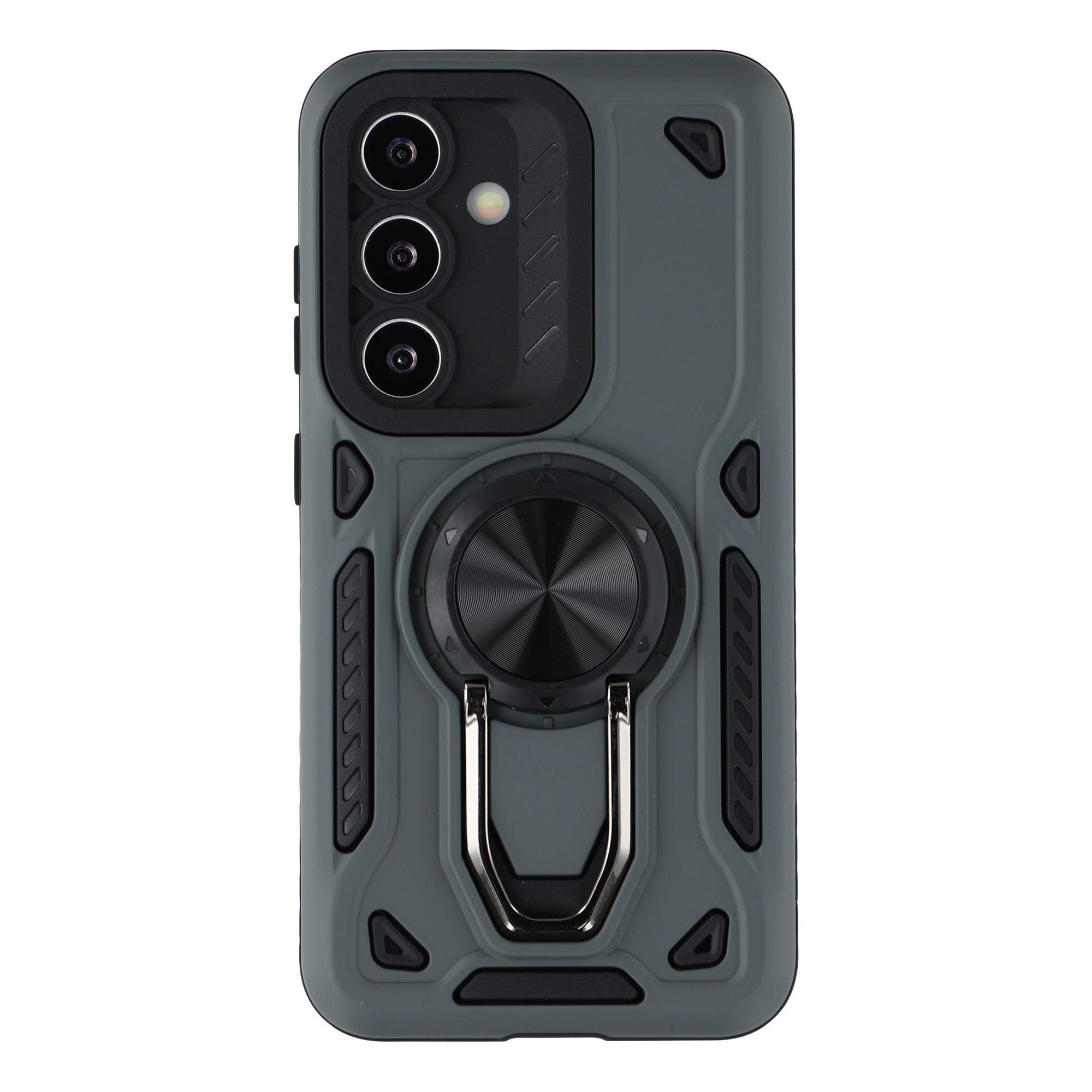 

Чехол для Samsung Galaxy A36 5G с подставкой Противоударная задняя крышка для телефона из ТПУ+ПК Grey