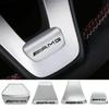 BQAZ9 Car Steering Wheel Interior Badge Emblem Stickers For Mercedes Benz AMG W222 W223 W251 W464 GLE W206 W204 W205 W212 W213 W221