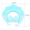 Adjustable Soft Rubber Waterproof Baby Shower Hat Kids Ear Protection Safe Children Shampoo Baby Bath Crown Pattern Baby Hat