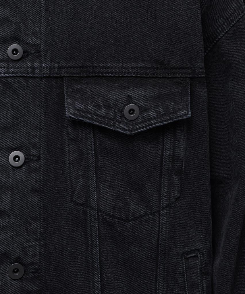 Musinsa Standard Oversized Denim Trucker Jacket [Washed Black]