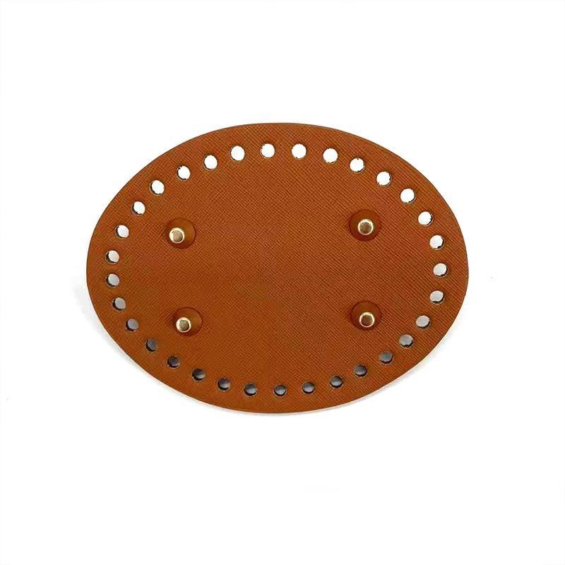1Pc/Lot Colorful Long Pu Leather Bag Bottom Hand-Woven Bag Rivets Baseplate For Diy Handbag Cushion Pad Base Accessories