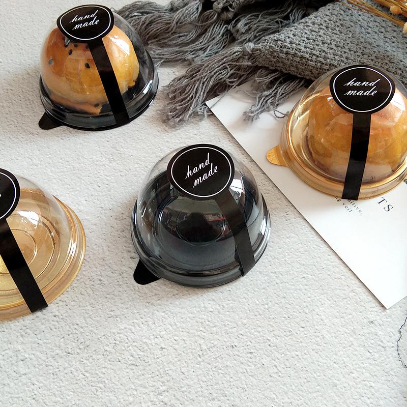 Egg Yolk Pastry Blister Tray: Mooncake & Dessert Packaging, Inner Tray, 50 pcs Black Tray No Sticker 50 pcs; Pastry Tray; Plastic