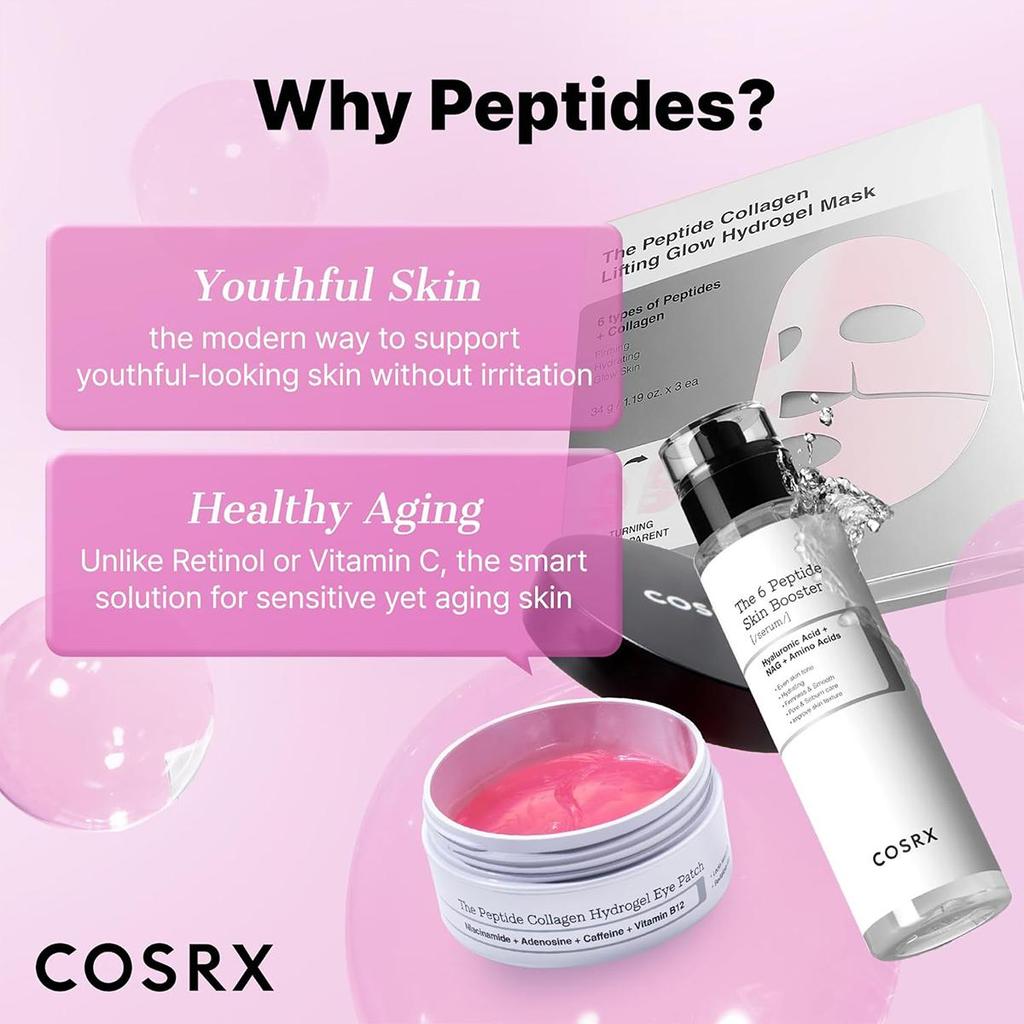 COSRX The 6 Peptide Skin Booster Serum 150ml, Firming, Nourishing, Deep Hydration, Smooth Skin, Fast Absorbing, K-Beauty, Korean Makeup