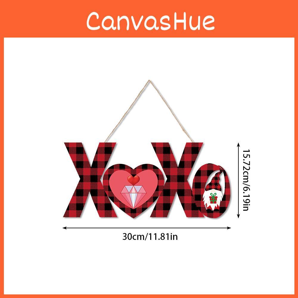 Papiertag Valentinstag Türhänger mit Herz-Blumen-Design für Partydeko