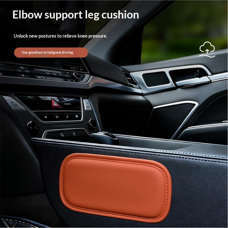 1/2Pcs Car Center Console Leg Cushion Universal Multi Functional Car Elbow Height Pad Reduce Driving Soreness Leather Knee Pad