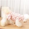 Leopard Dog Dress Coat Winter Fleece Pullover Sweatshirt Pet Clothes Sleeveless Vest Hoodies Puppy Skirt for Small Dogs Chiwawa