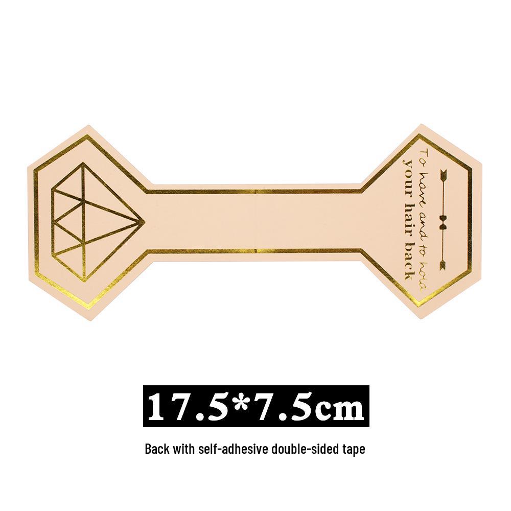 Minimalist Solid Satin Hair Tie Ponytail Accessory with Hang Tag