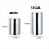 400/550Ml Tea/Coffee Canister With Airtight Double Lids For Loose Tin Containers Stainless Steel Storage