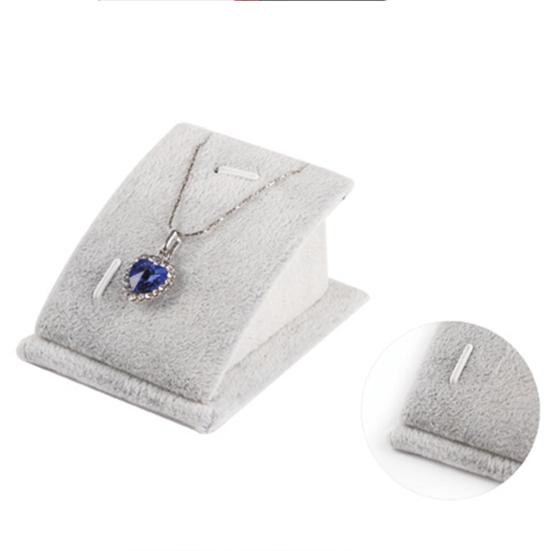 Velvet Holder Necklace Pendant Chain Jewelry Display Stand Show Rack