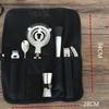 Cocktail Shaker Bar Set ( 7 pieces tools + 1 pieces Bar Tool Bag ) Mixology Bag Professional Bartender Cocktail Kit Bar Tool Kit