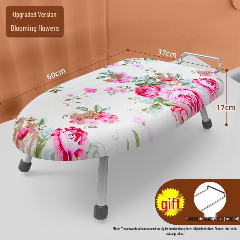 Thickened Anti-Scald Folding Ironing Board with Iron Pad and Rack