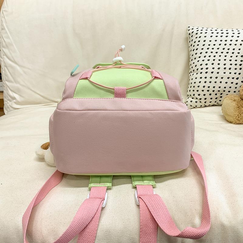Colored Middle School Student Schoolbag Women's Campus Backpack Large Capacity Travel Backpack