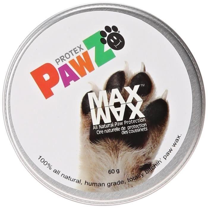 Cire pour pattes de chien - PROTEX PAWZ - MAXWAX - 60 g - Protection naturelle - Hydratation des coussinets